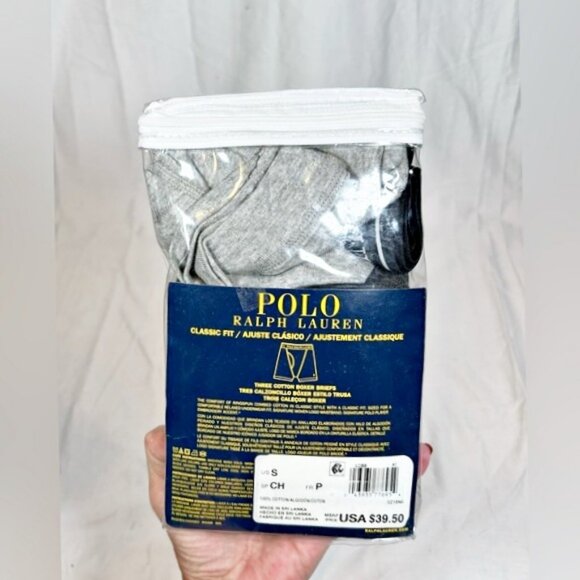 Polo Ralph Lauren 3 Pack Mens Classic Fit Cotton Boxer Briefs~S~New - Picture 2 of 3